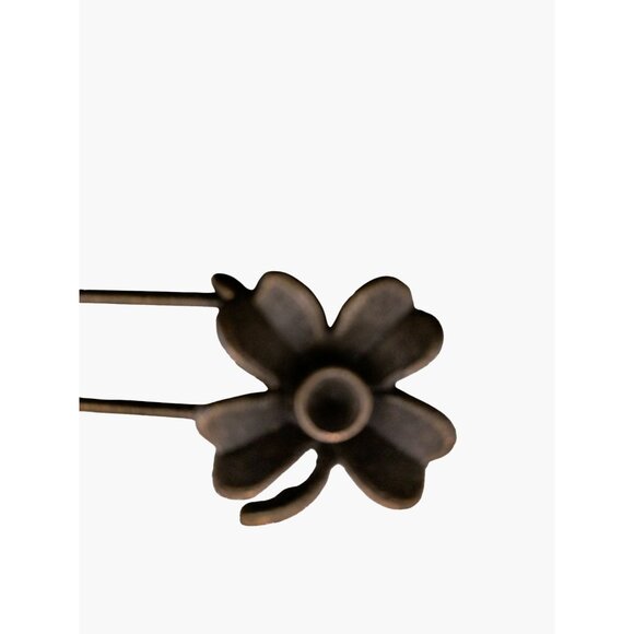 Flower Safety Pin Daisy Charm Four Leaf Clover Irish Skirt Pin Brooch Crafting - Picture 5 of 6